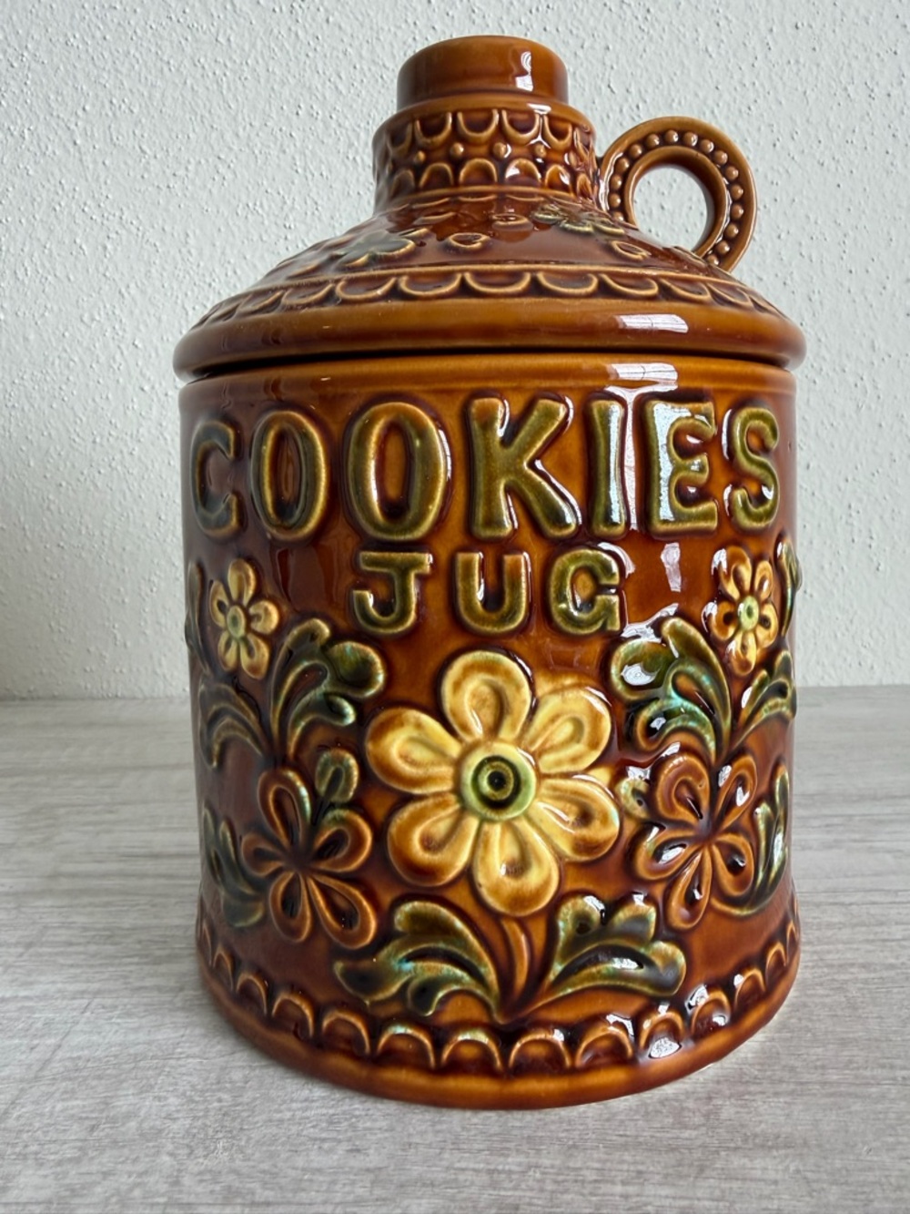 Vintage Ceramic 1960s Cookies Jug Cookie Jar Japan Mid Century Modern